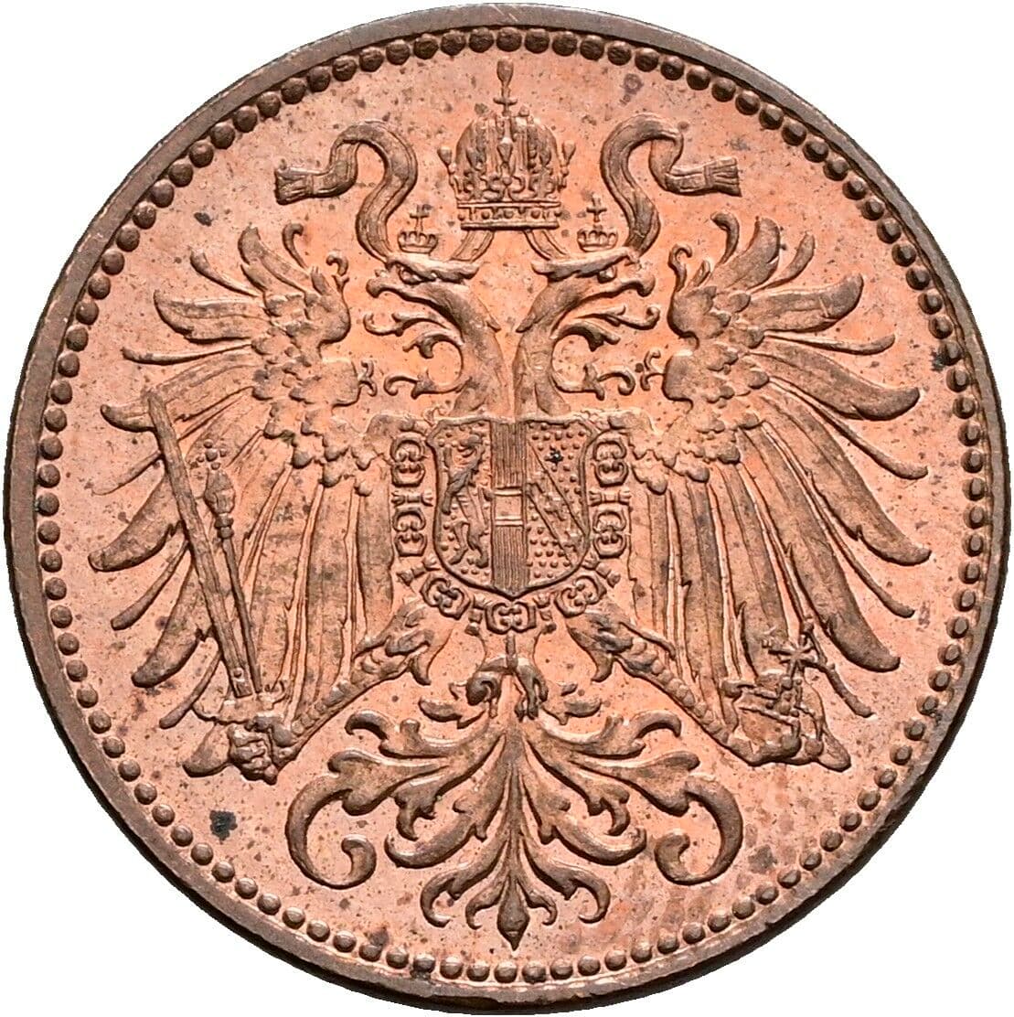 2 Heller Franz Joseph I. 1848-1916 1914 – Rückseite