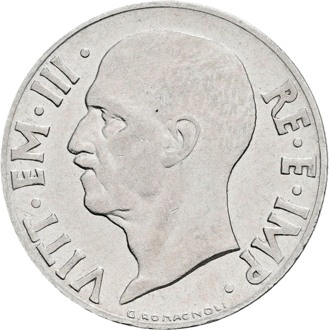 20 Centesimi Victor Emmanuel III. (1900-1946) 1940 – Vorderseite