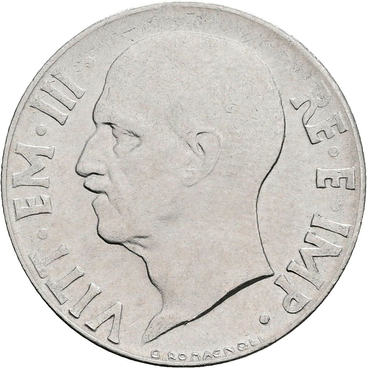 20 Centesimi Victor Emmanuel III. (1900-1946) 1942 – Vorderseite
