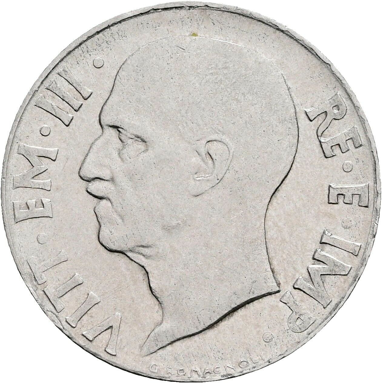20 Centesimi Victor Emmanuel III. (1900-1946) 1942 – Vorderseite
