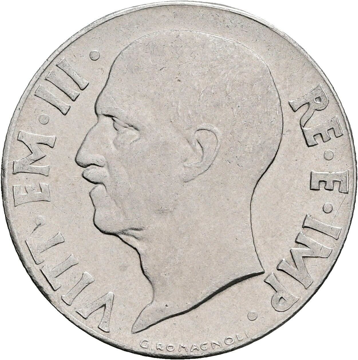 20 Centesimi Victor Emmanuel III. (1900-1946) 1942 – Vorderseite