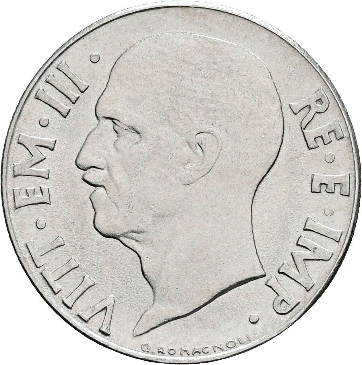 20 Centesimi Victor Emmanuel III. (1900-1946) 1941 – Vorderseite
