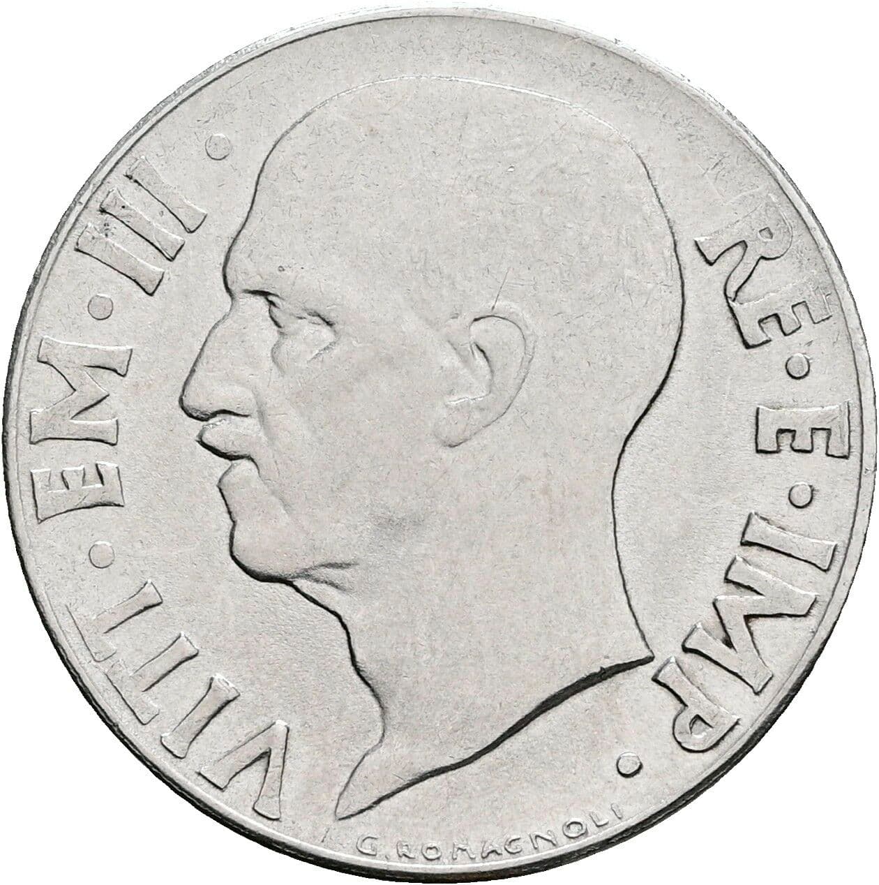 20 Centesimi Victor Emmanuel III. (1900-1946) 1941 – Vorderseite