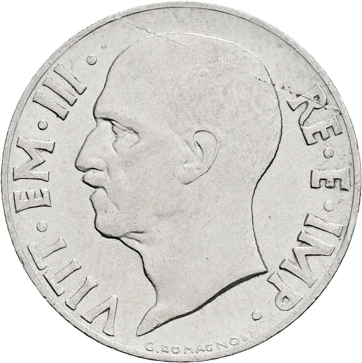 20 Centesimi Victor Emmanuel III. (1900-1946) 1941 – Vorderseite