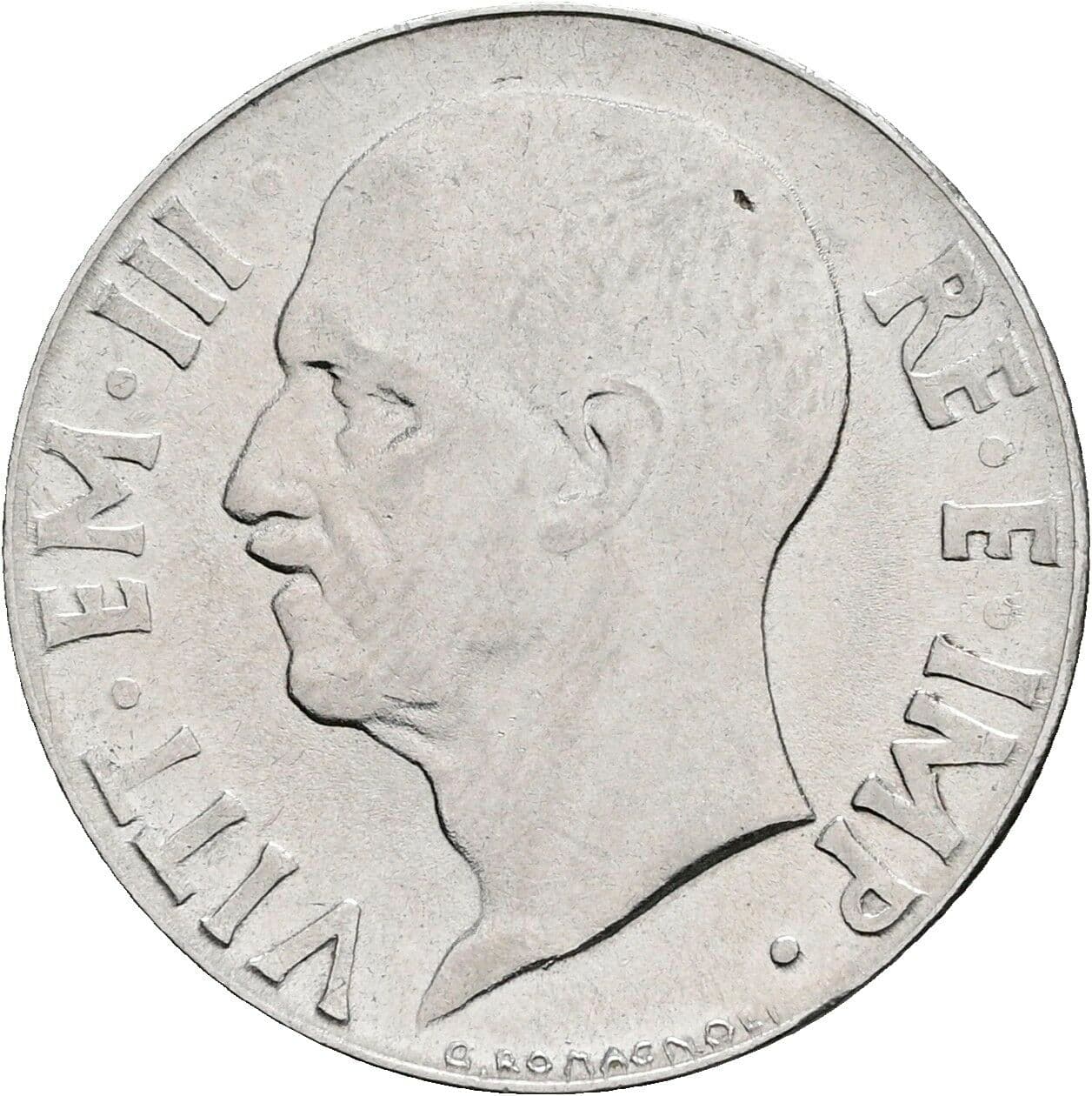 20 Centesimi Victor Emmanuel III. (1900-1946) 1942 – Vorderseite