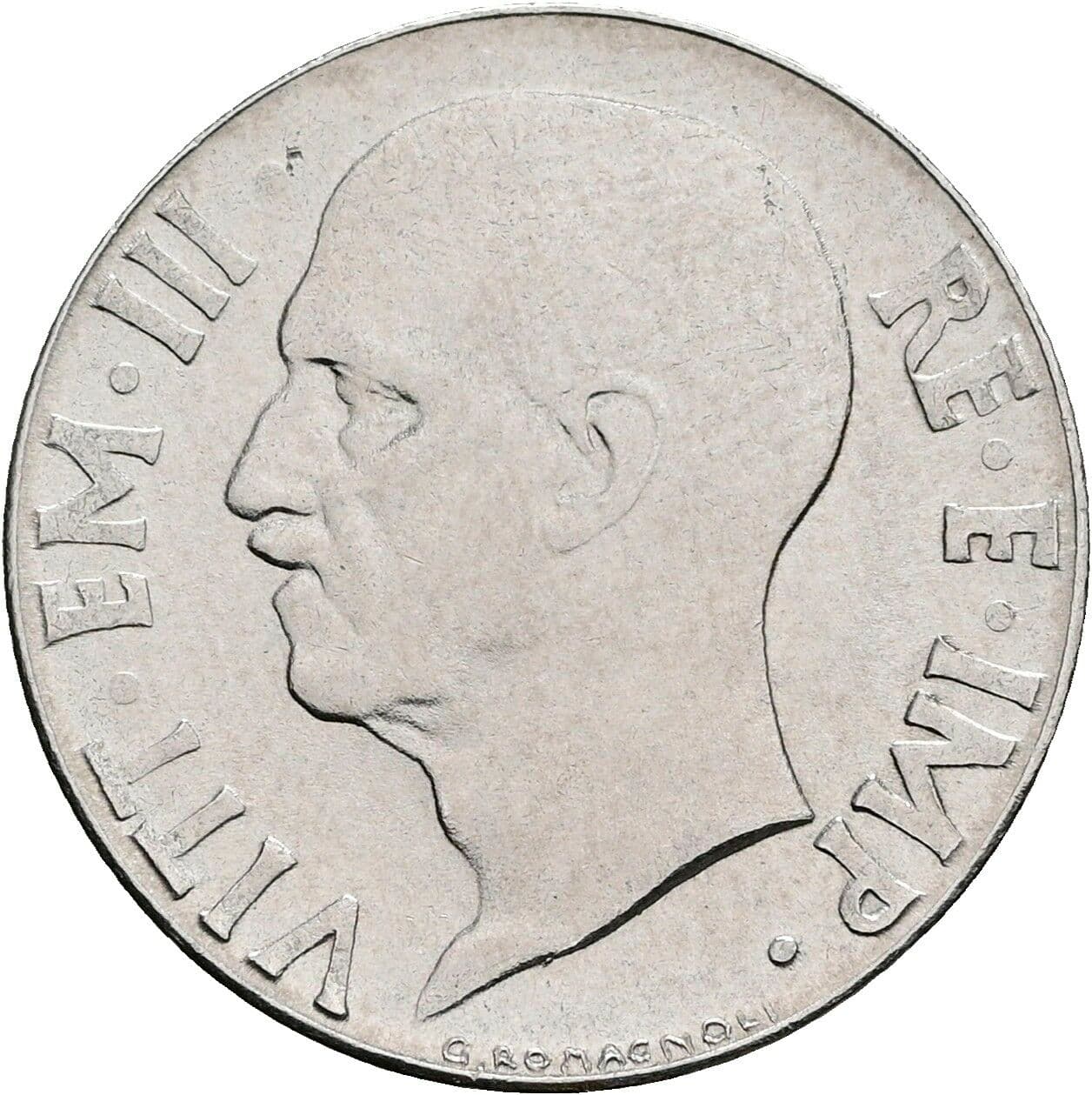 20 Centesimi Victor Emmanuel III. (1900-1946) 1942 – Vorderseite