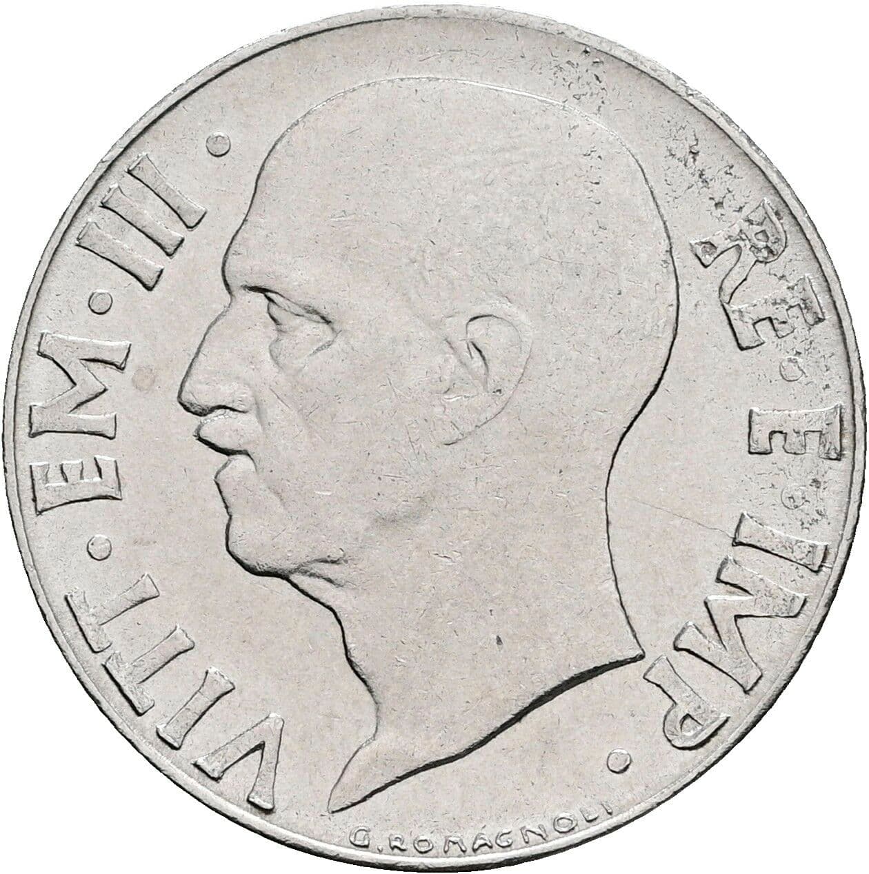 20 Centesimi Victor Emmanuel III. (1900-1946) 1941 – Vorderseite