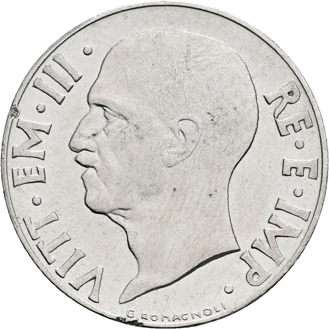 20 Centesimi Victor Emmanuel III. (1900-1946) 1941 – Vorderseite