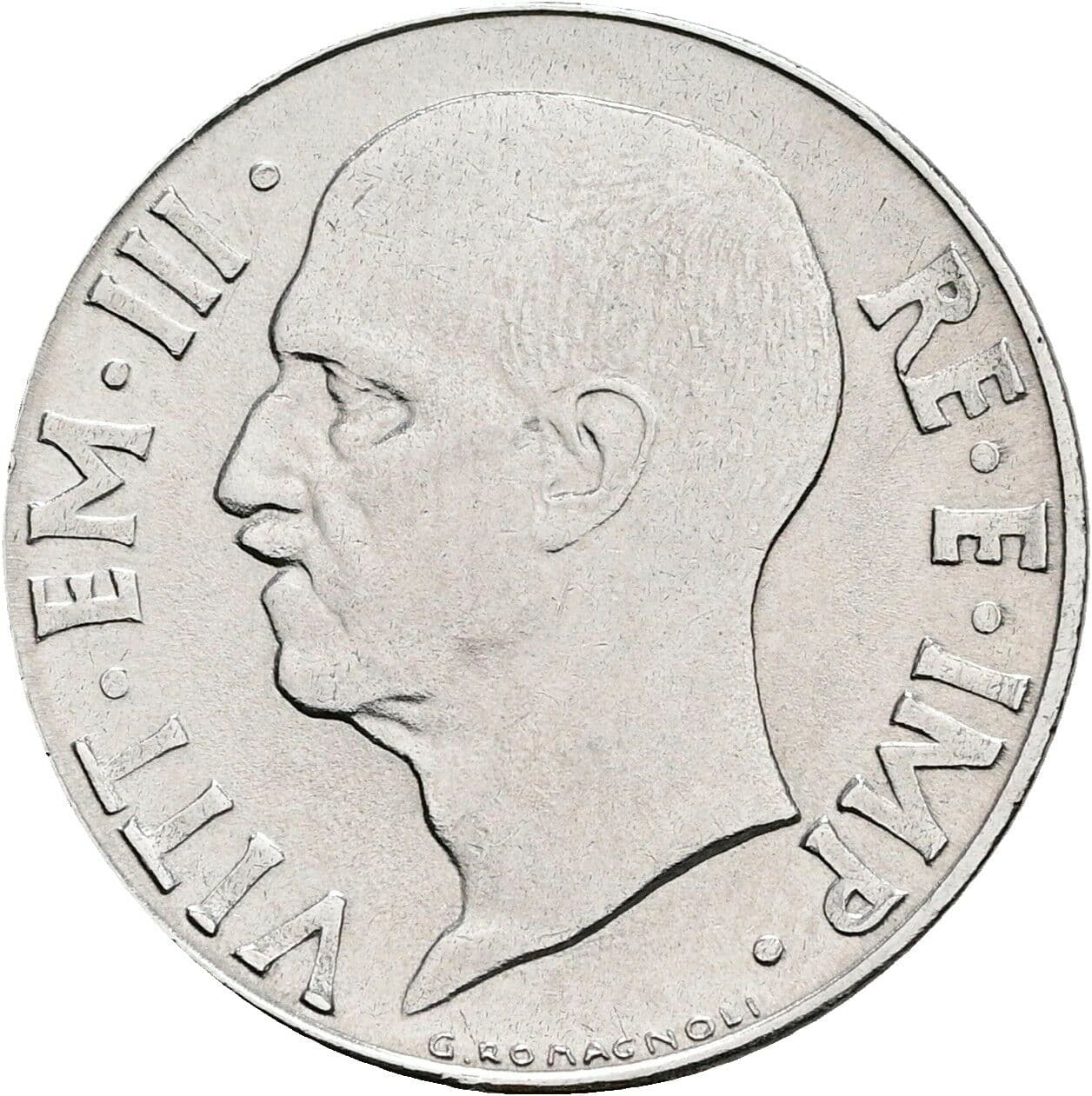 20 Centesimi Victor Emmanuel III. (1900-1946) 1943 – Vorderseite