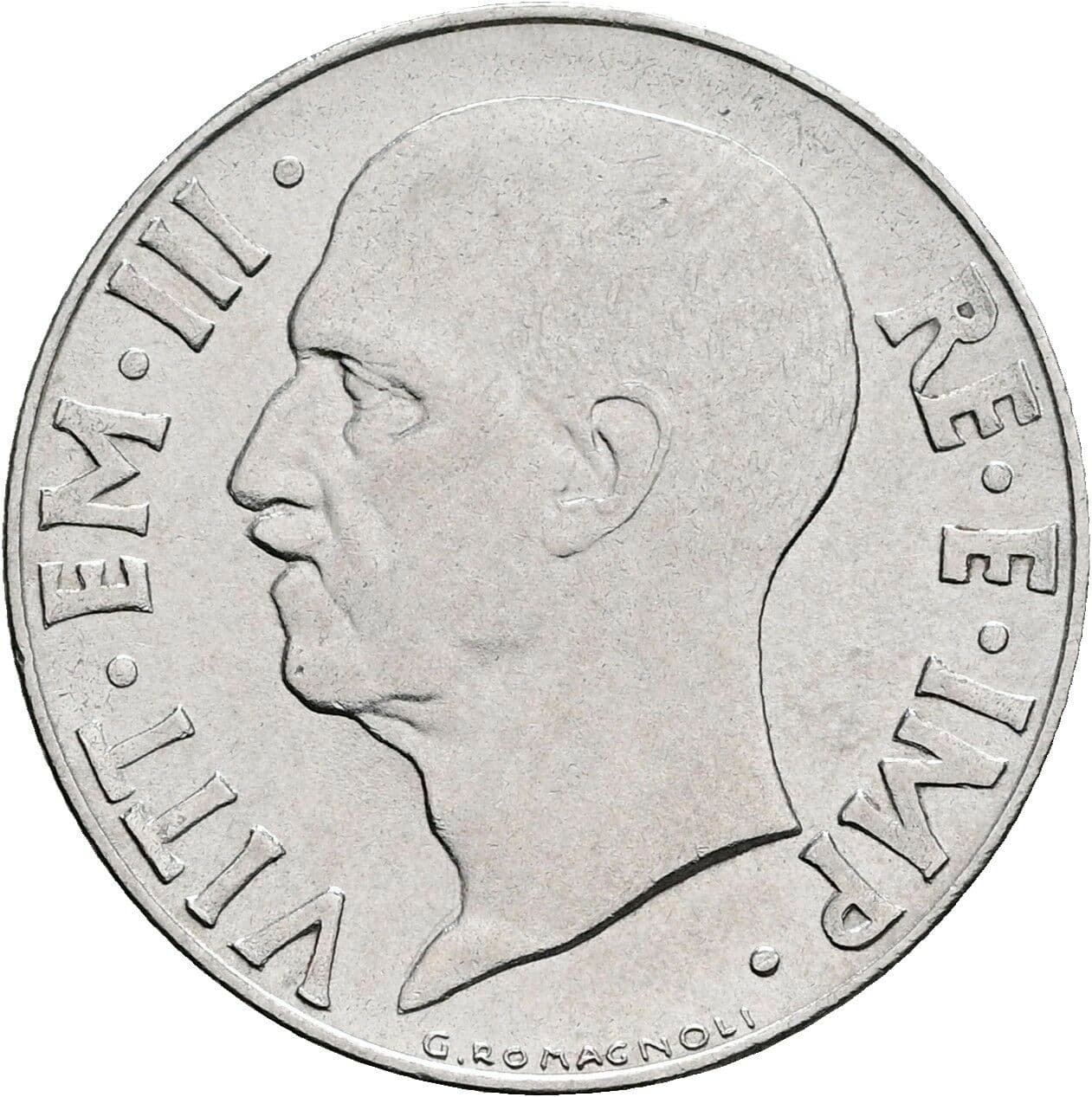 20 Centesimi Victor Emmanuel III. (1900-1946) 1941 – Vorderseite