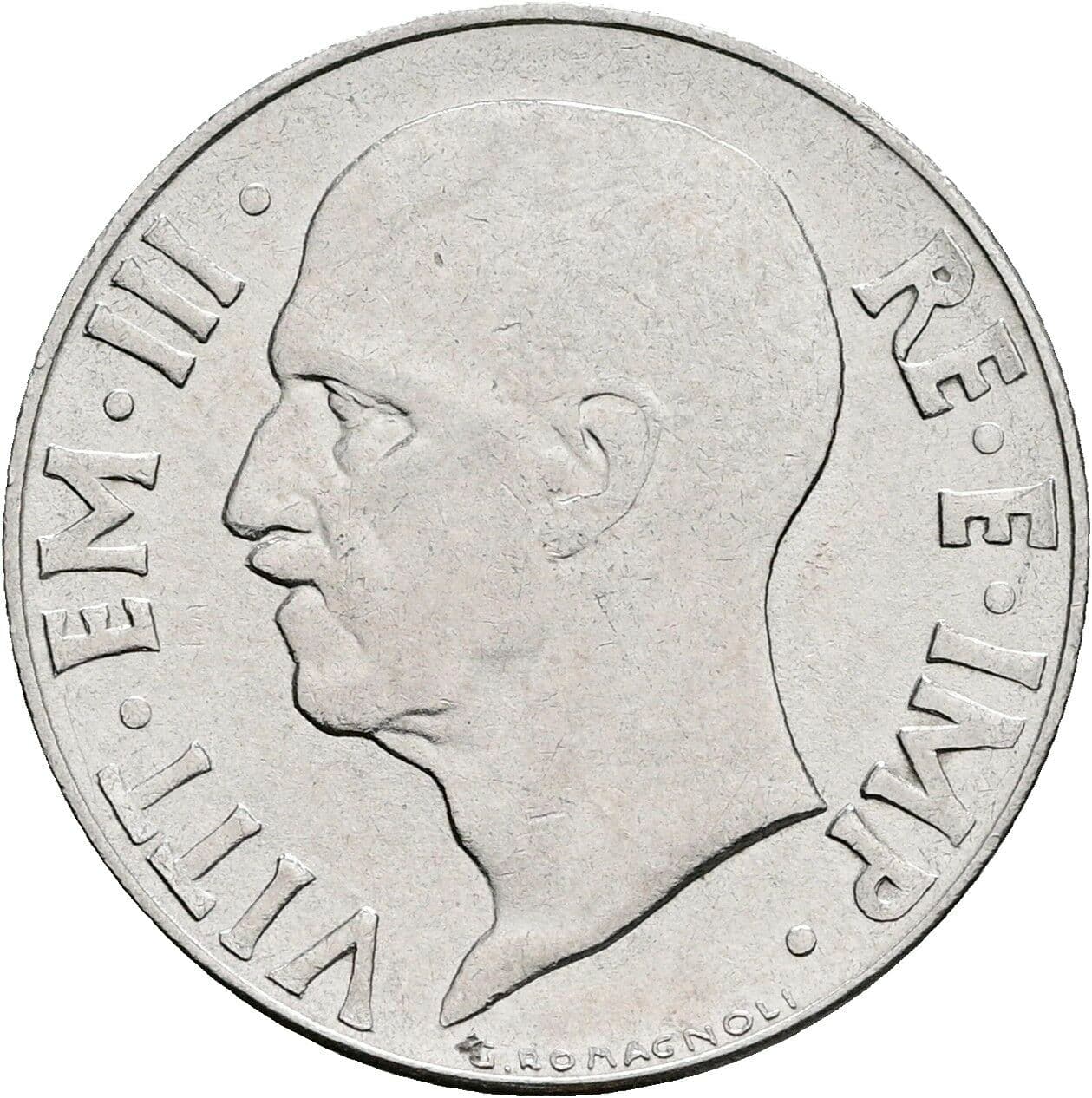 20 Centesimi Victor Emmanuel III. (1900-1946) 1941 – Vorderseite