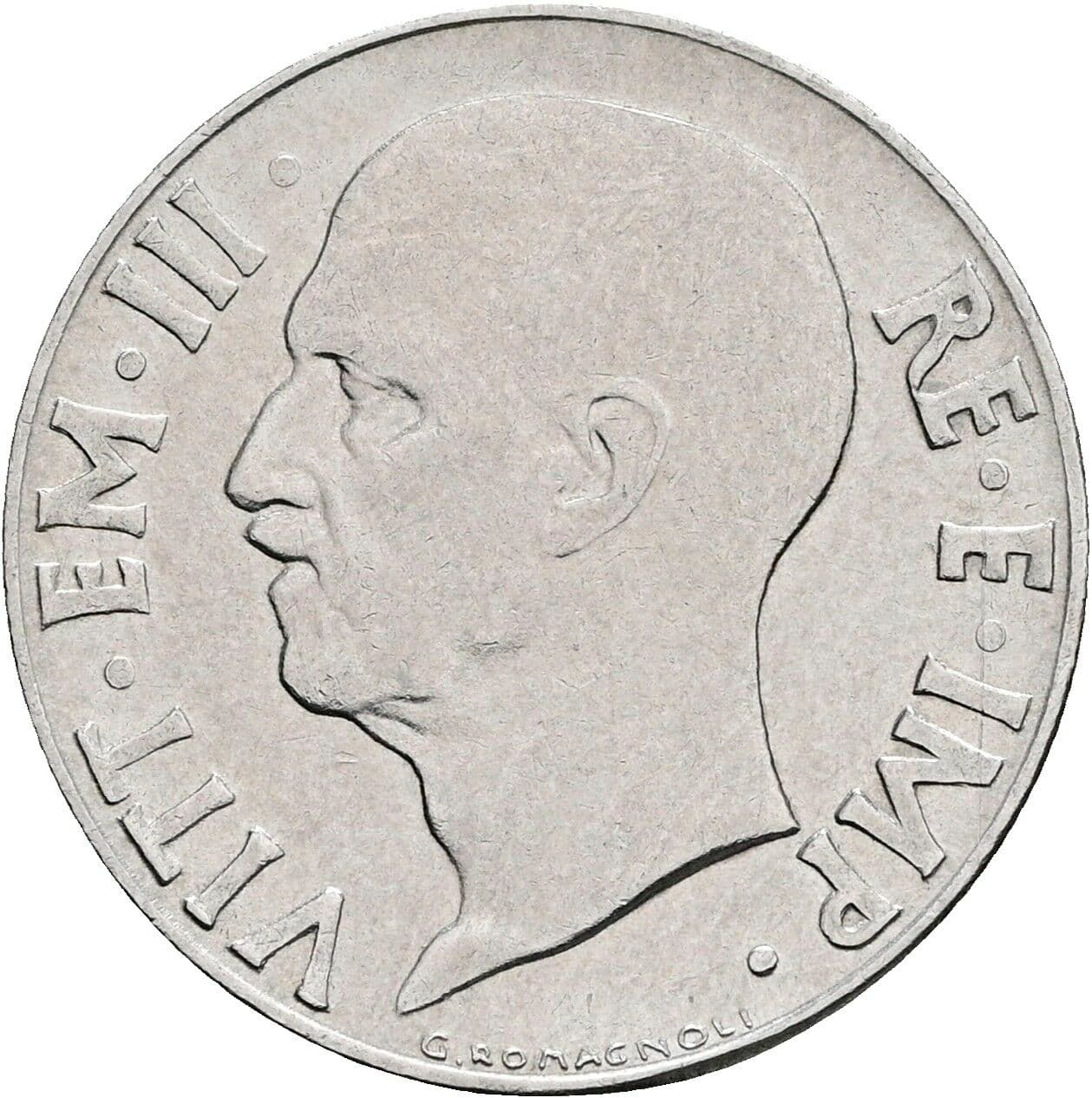 20 Centesimi Victor Emmanuel III. (1900-1946) 1941 – Vorderseite
