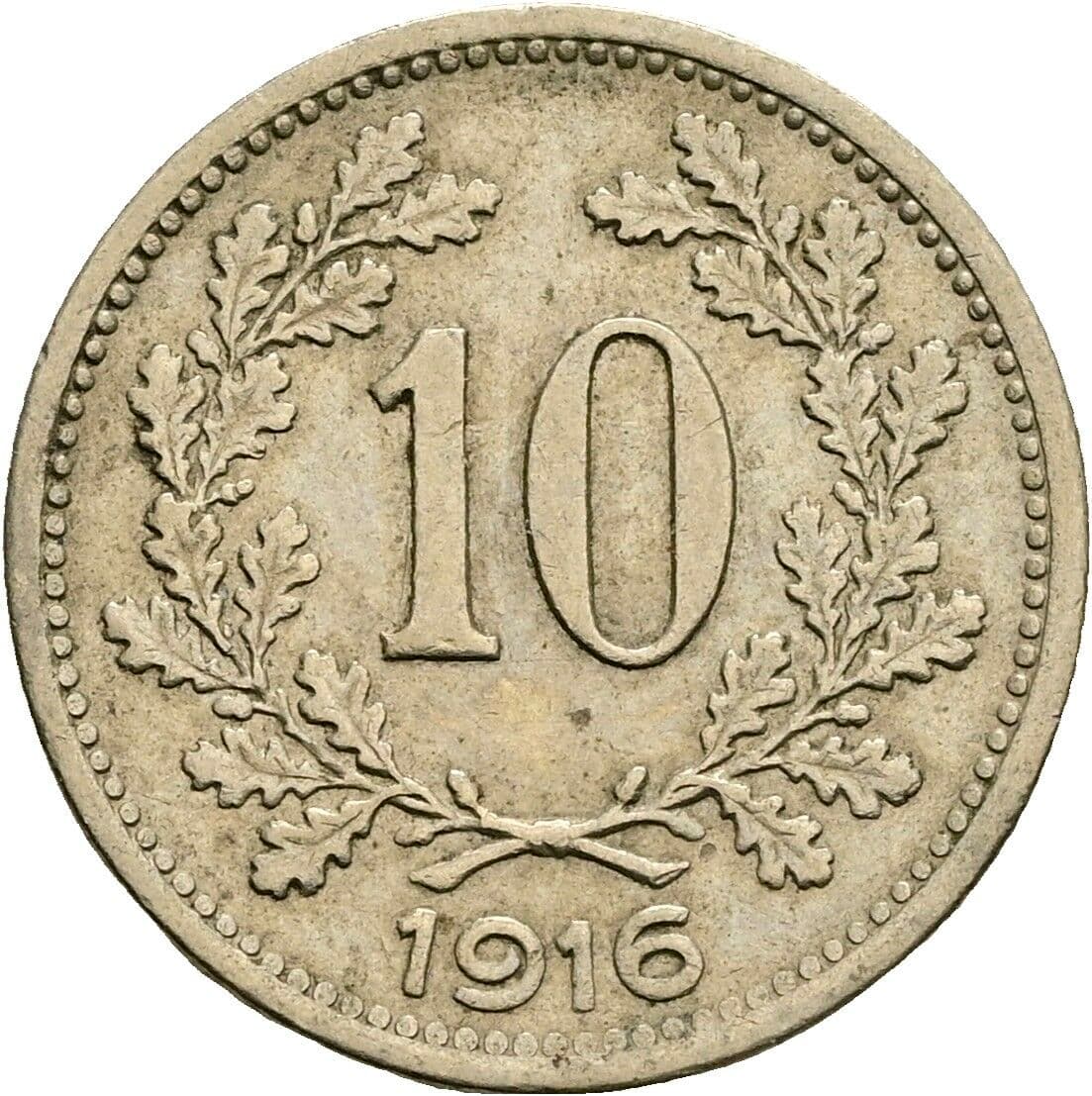 10 Heller Franz Joseph I. 1848-1916 1916 – Vorderseite