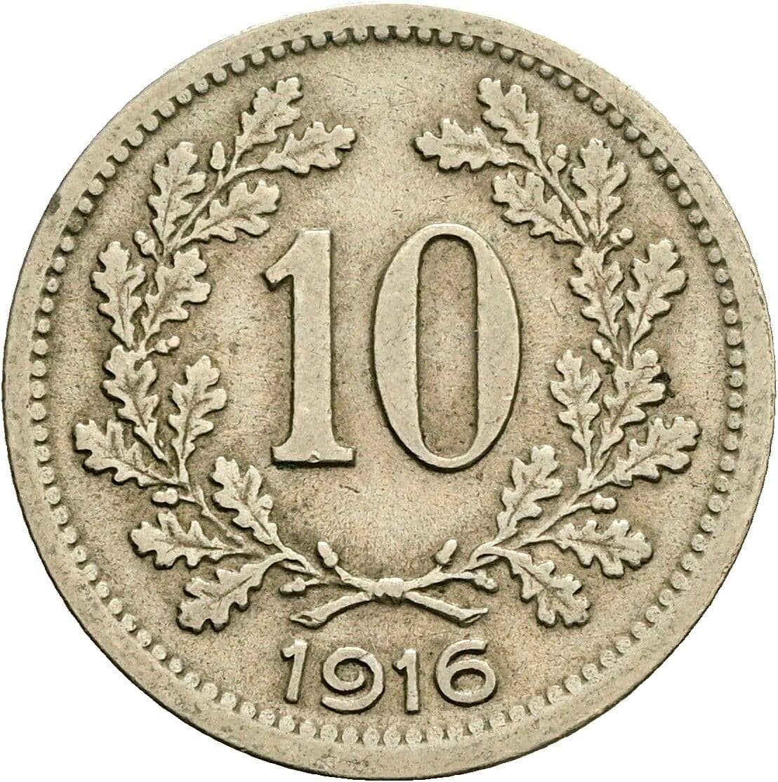 10 Heller Franz Joseph I. 1848-1916 1916 – Vorderseite