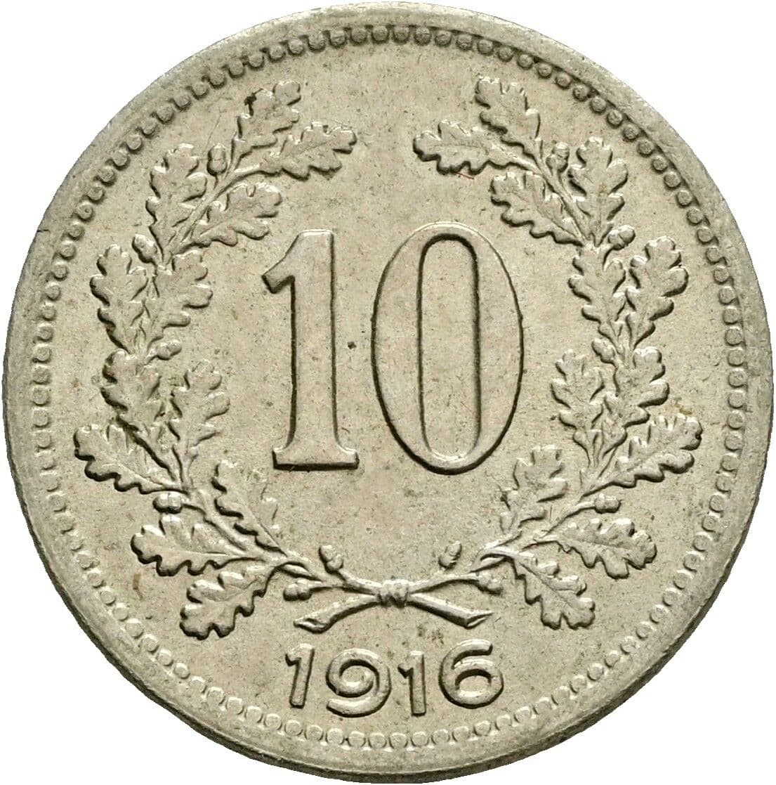 10 Heller Franz Joseph I. 1848-1916 1916 – Vorderseite