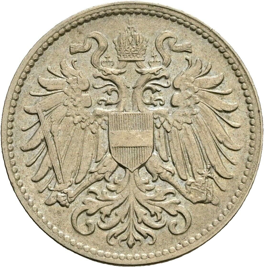 10 Heller Franz Joseph I. 1848-1916 1916 – Rückseite