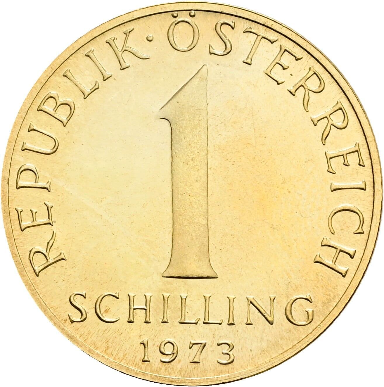 1 Schilling 1973 – Vorderseite