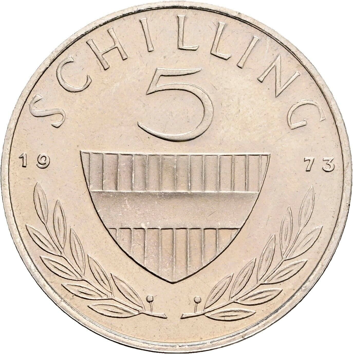 5 Schilling 1973 – Vorderseite