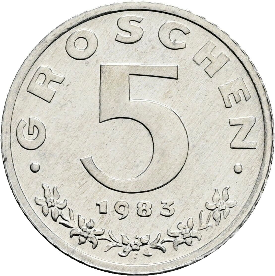 5 Groschen 1983 – Vorderseite