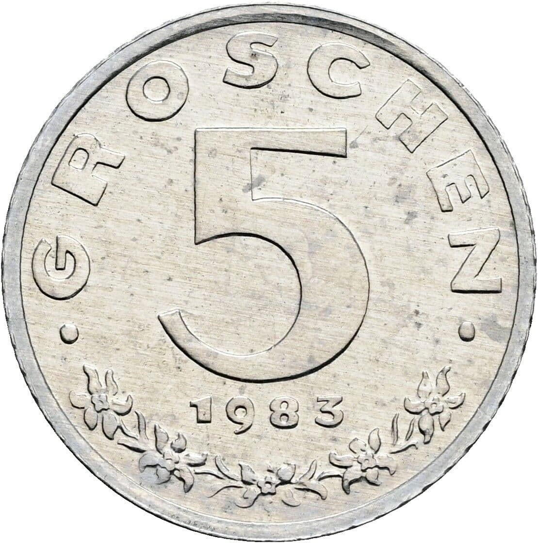5 Groschen 1983 – Vorderseite