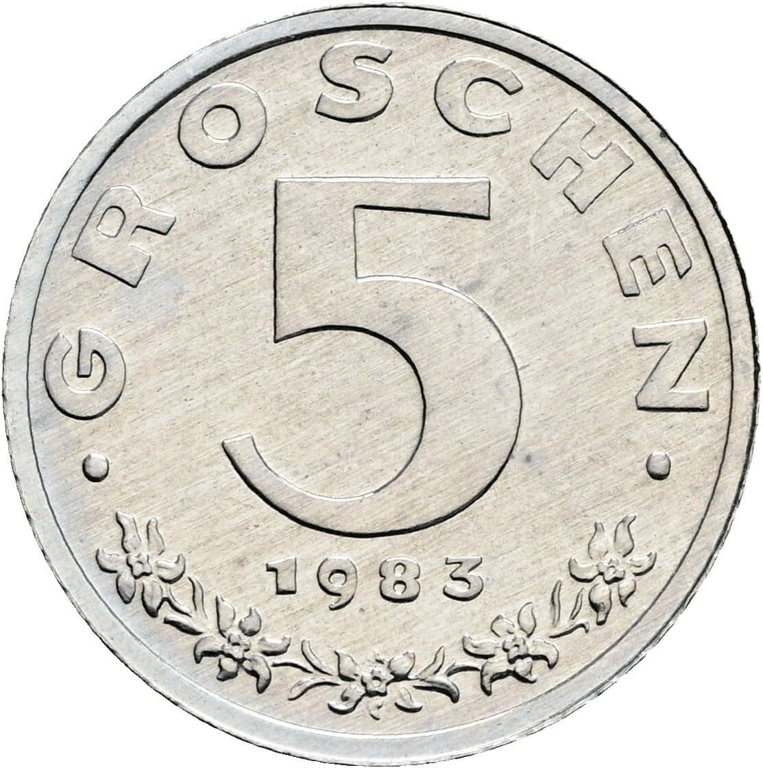 5 Groschen 1983 – Vorderseite
