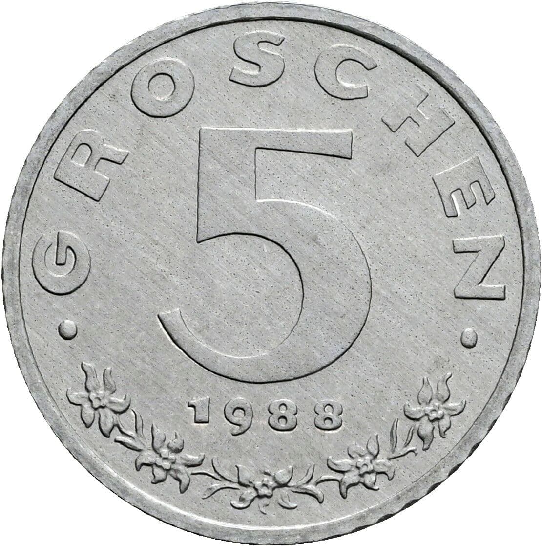 5 Groschen 19888 – Vorderseite