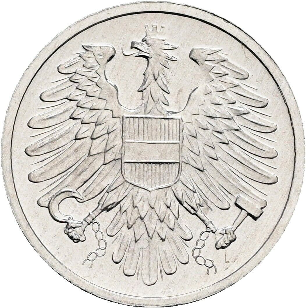 2 Groschen 1980 – Rückseite