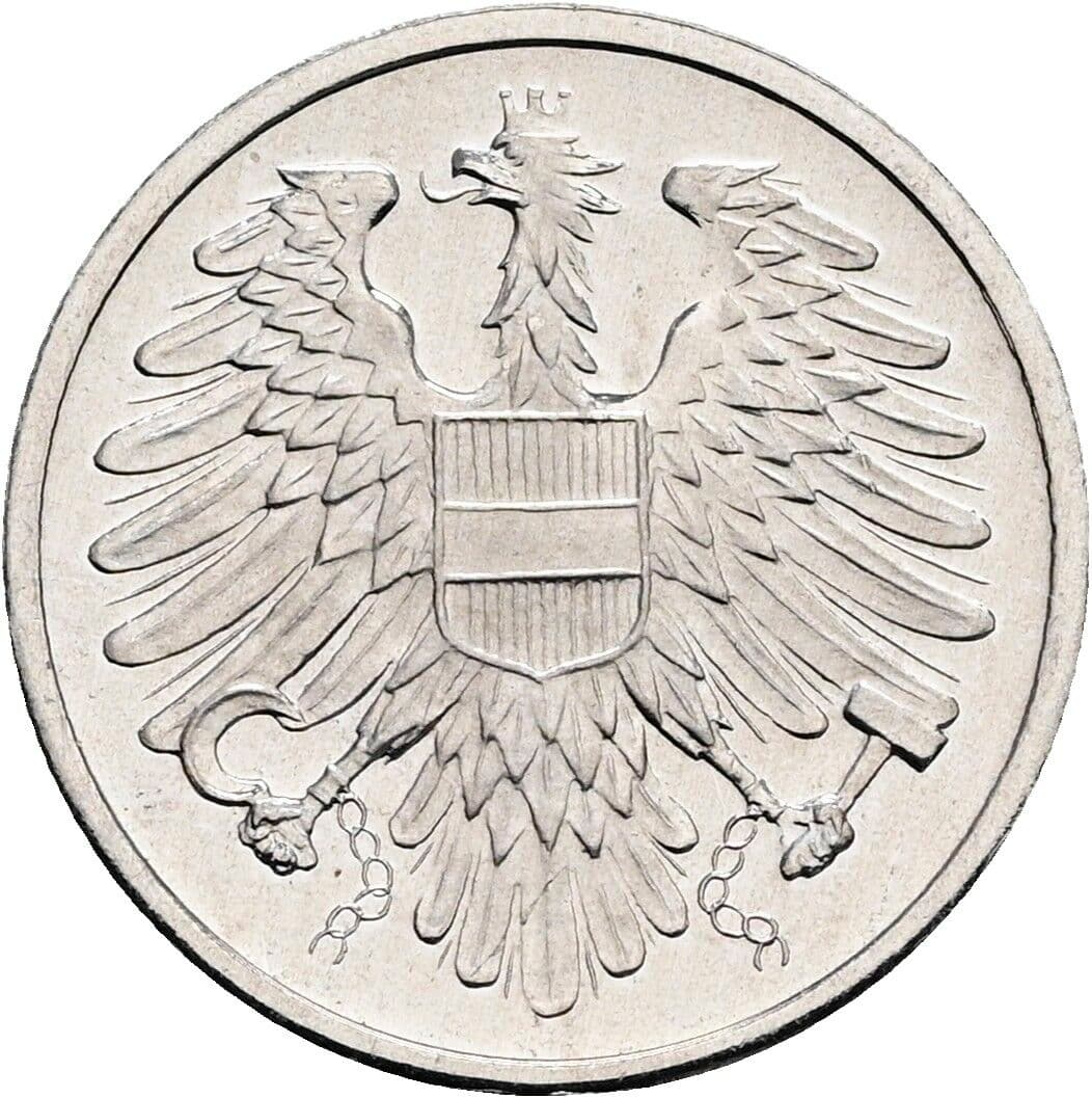 2 Groschen 1980 – Rückseite