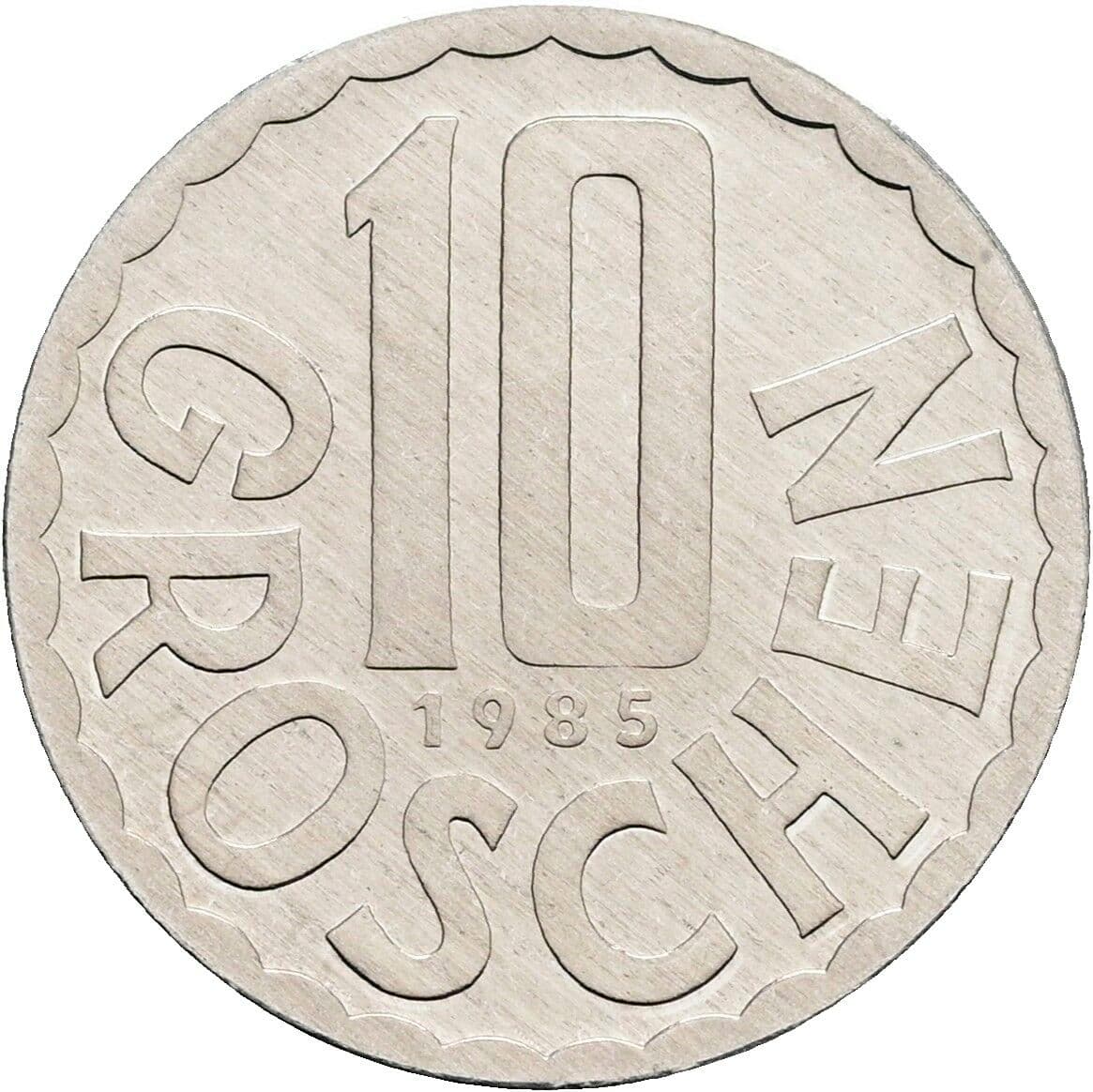 10 Groschen 1985 – Vorderseite