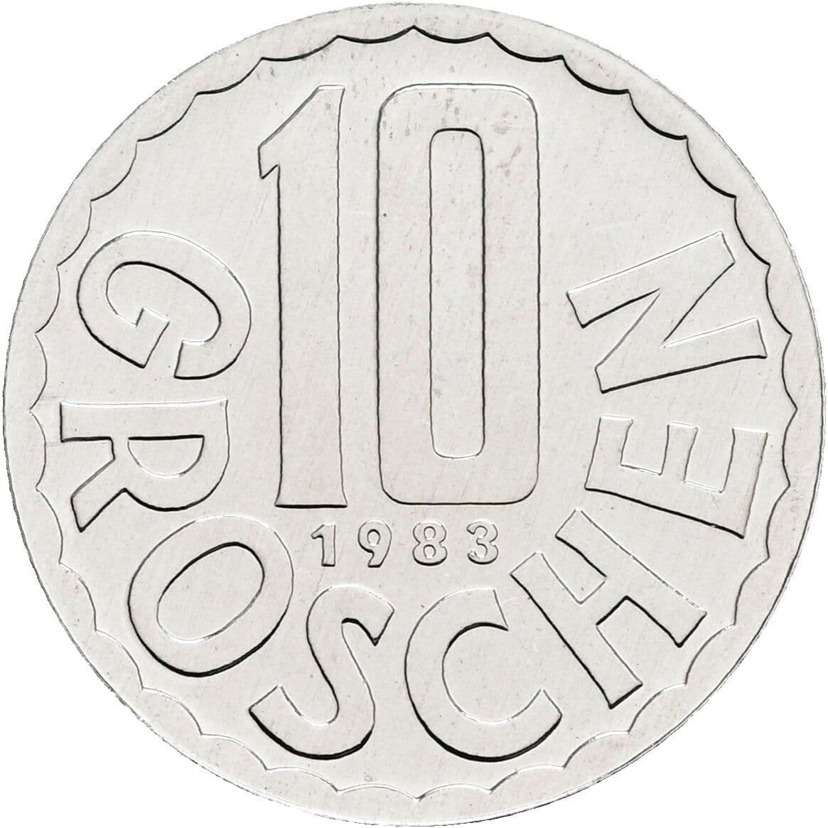 10 Groschen 1983 – Vorderseite