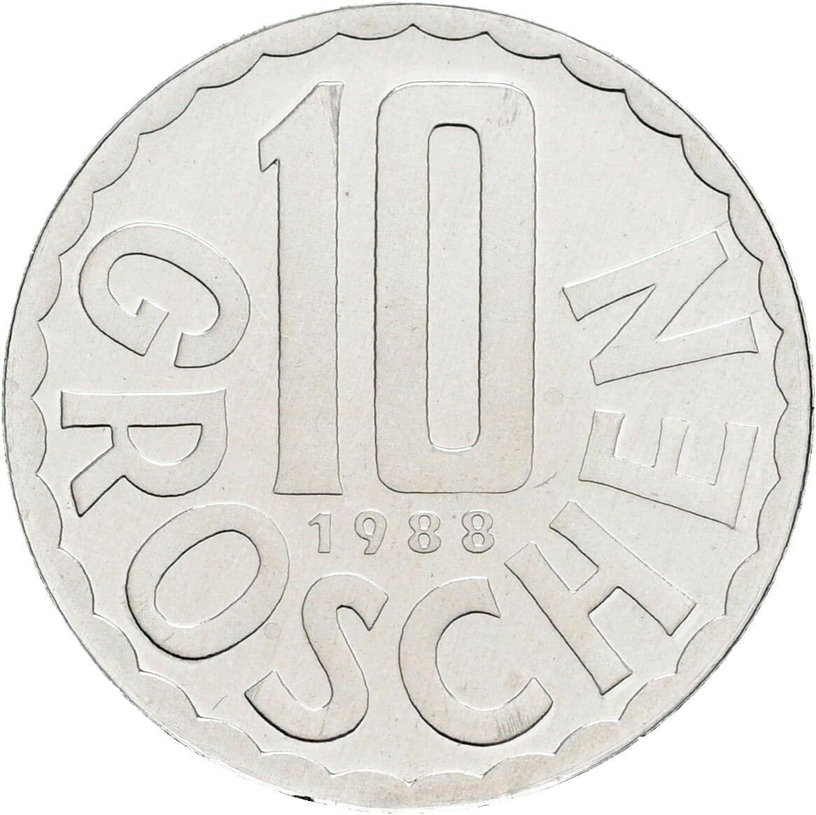 10 Groschen 1988 – Vorderseite