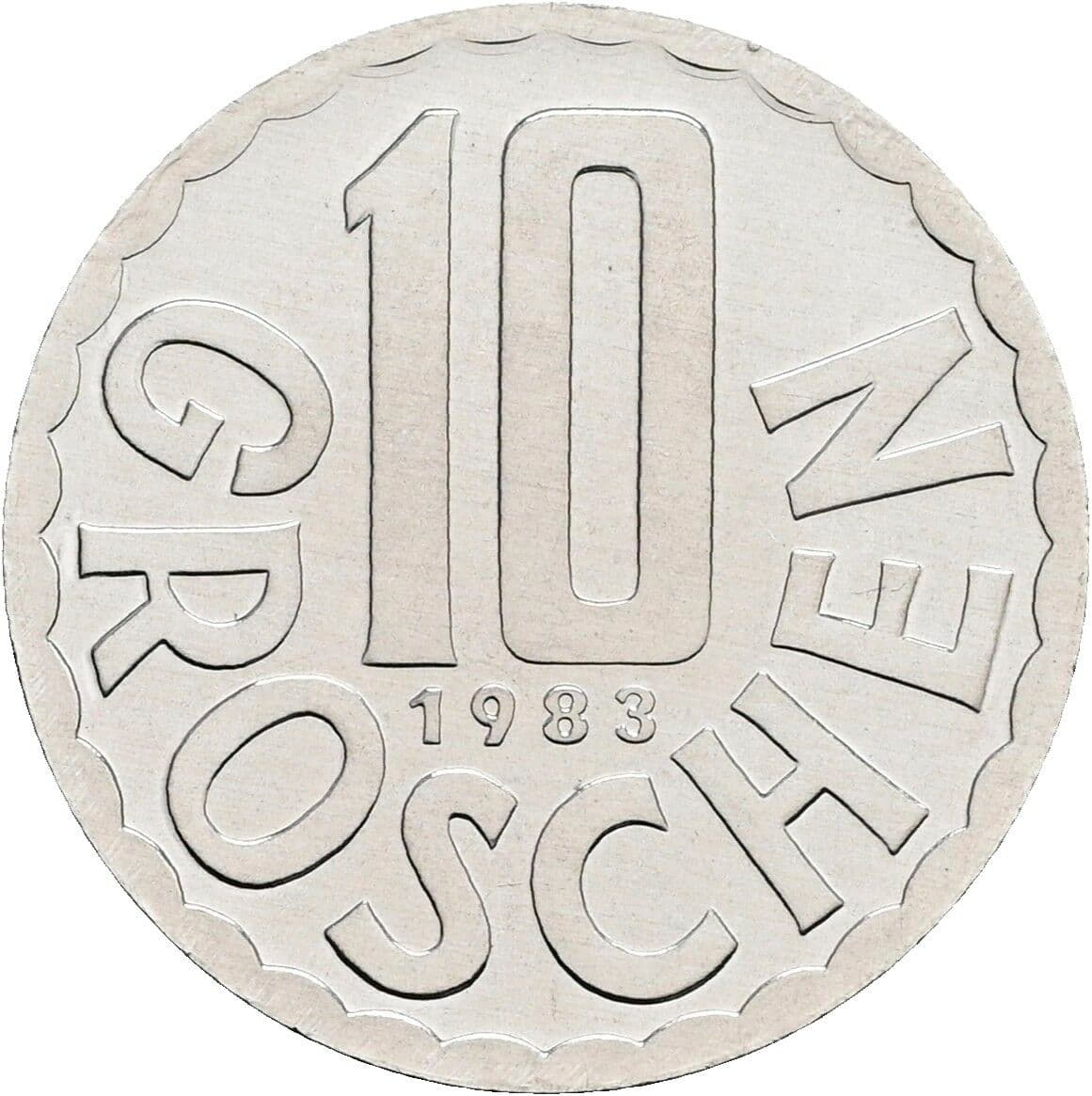 10 Groschen 1983 – Vorderseite
