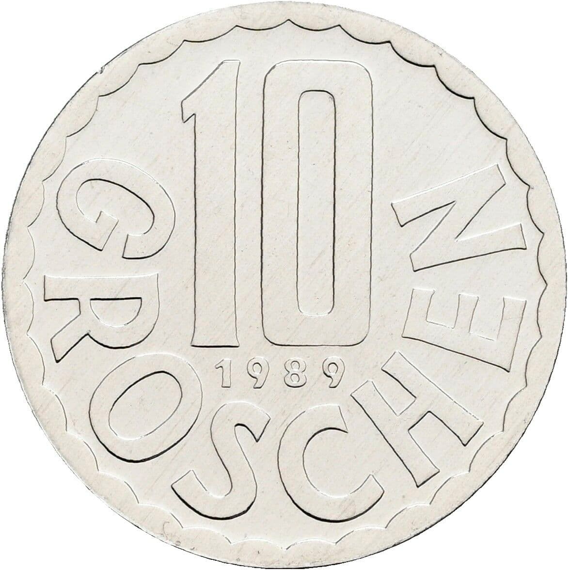 10 Groschen 1989 – Vorderseite
