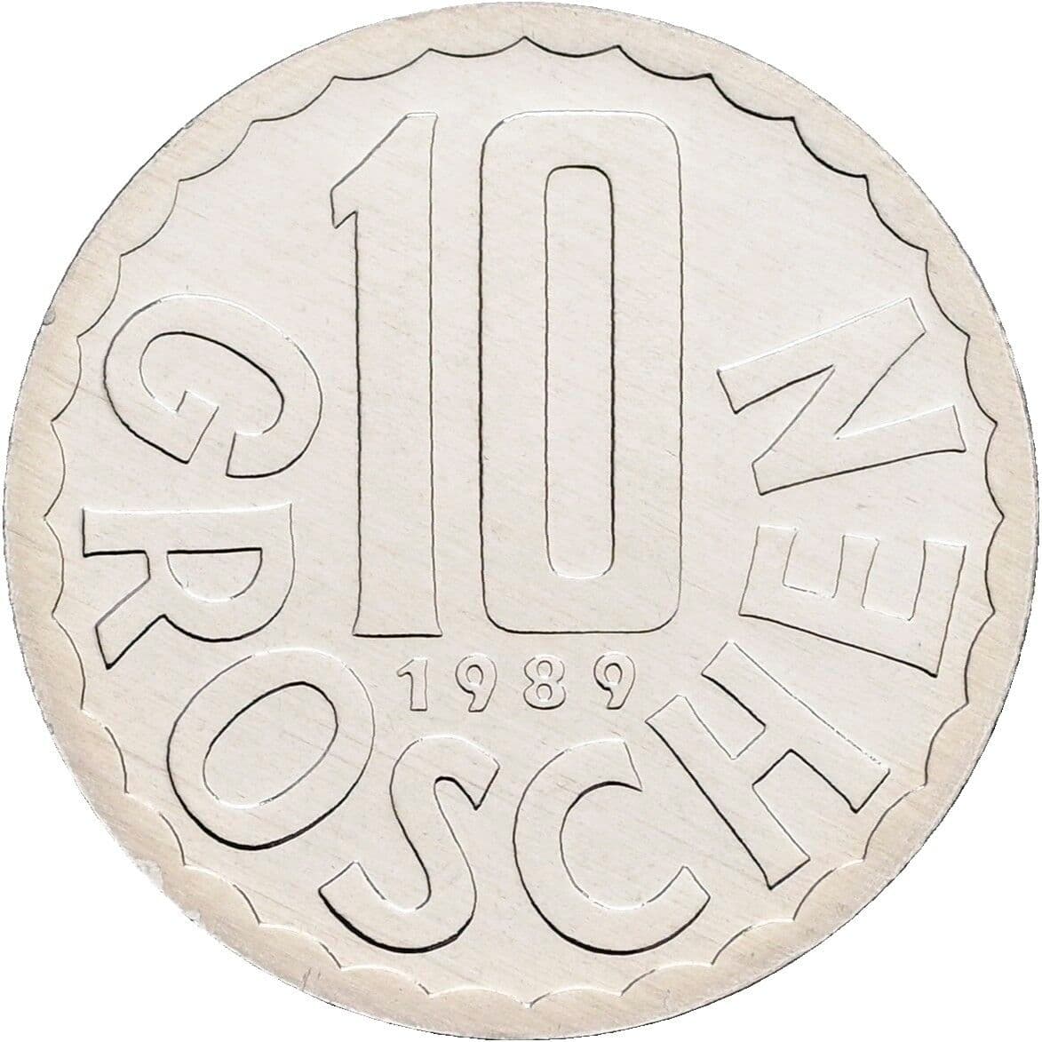 10 Groschen 1989 – Vorderseite