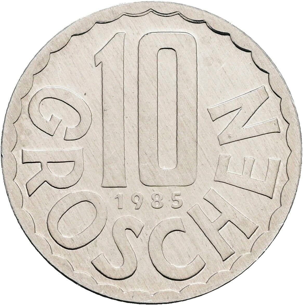 10 Groschen 1985 – Vorderseite