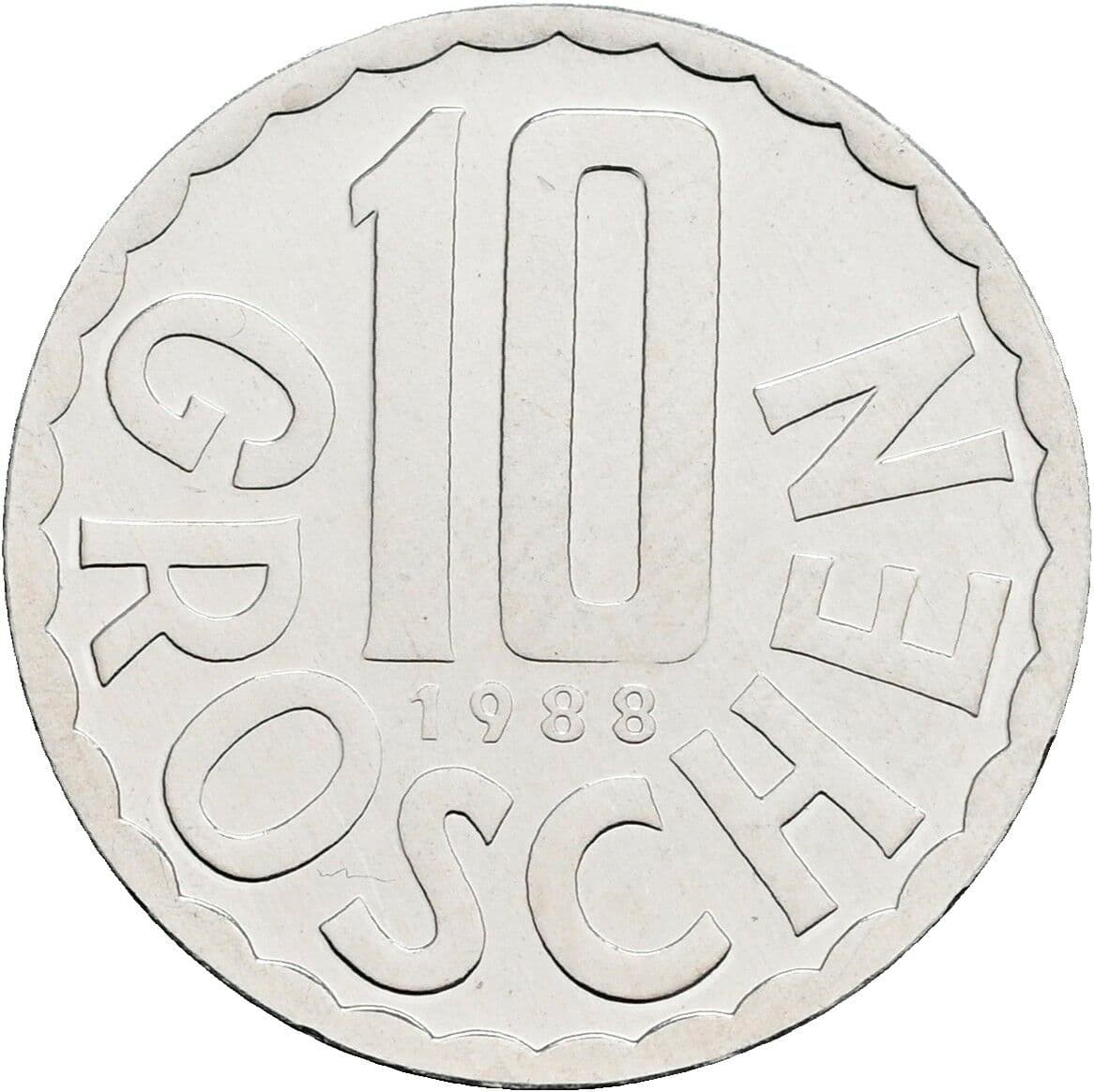 10 Groschen 1988 – Vorderseite