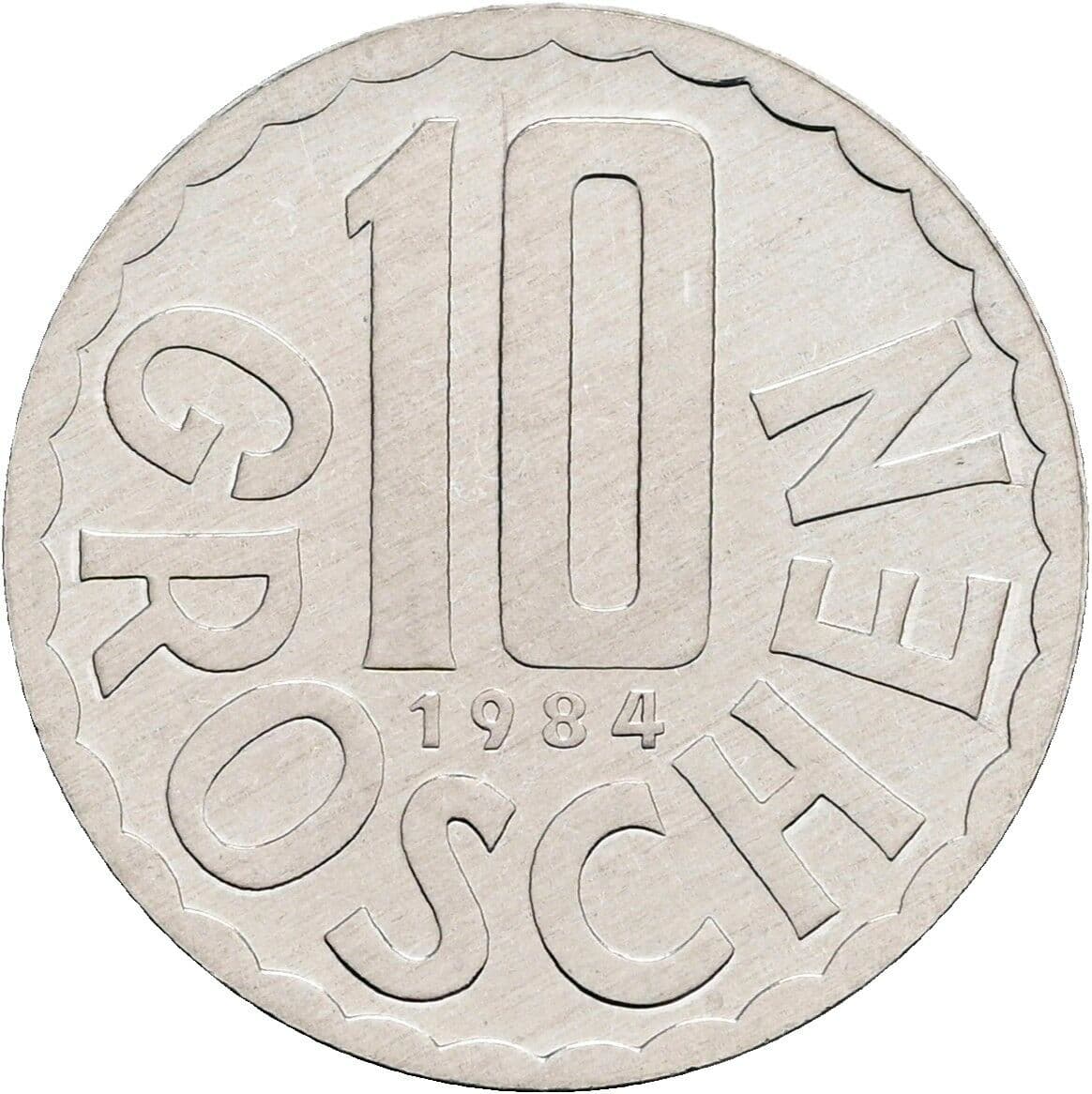 10 Groschen 1984 – Vorderseite