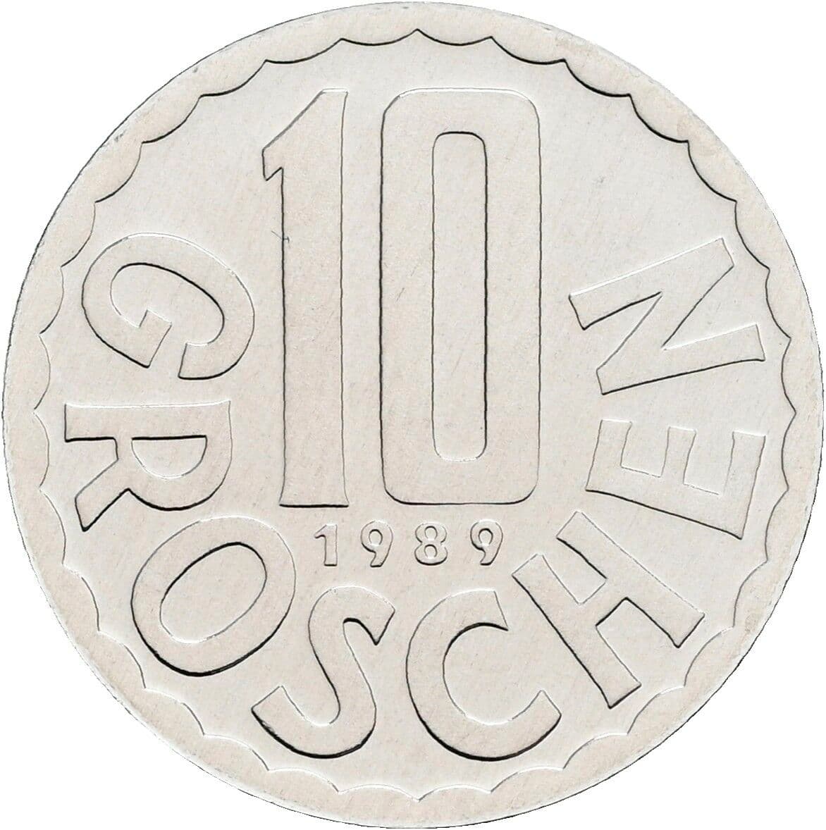 10 Groschen 1989 – Vorderseite