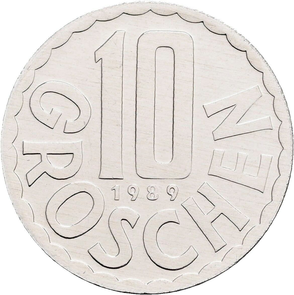 10 Groschen 1989 – Vorderseite