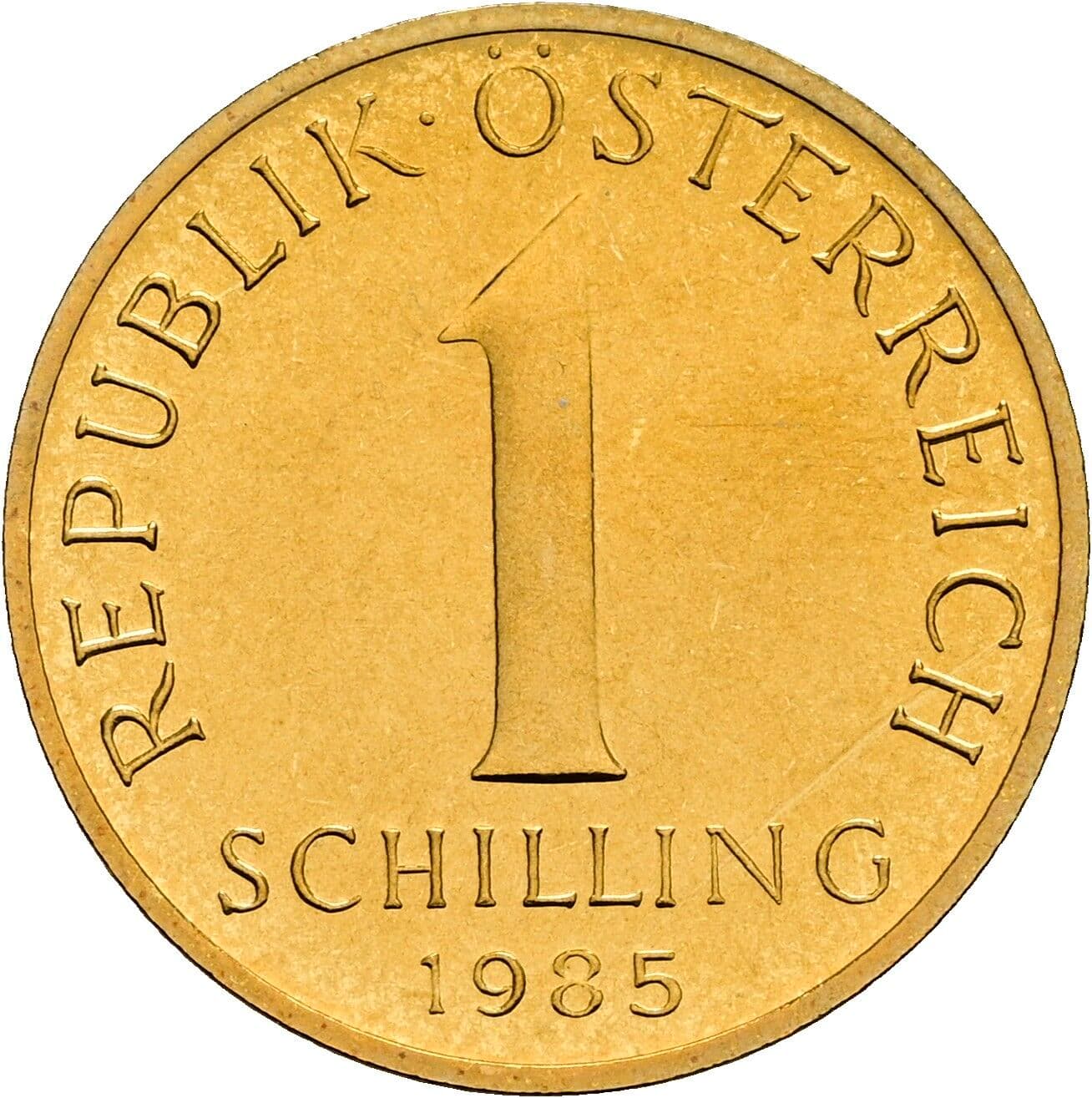 1 Schilling 1985 – Vorderseite