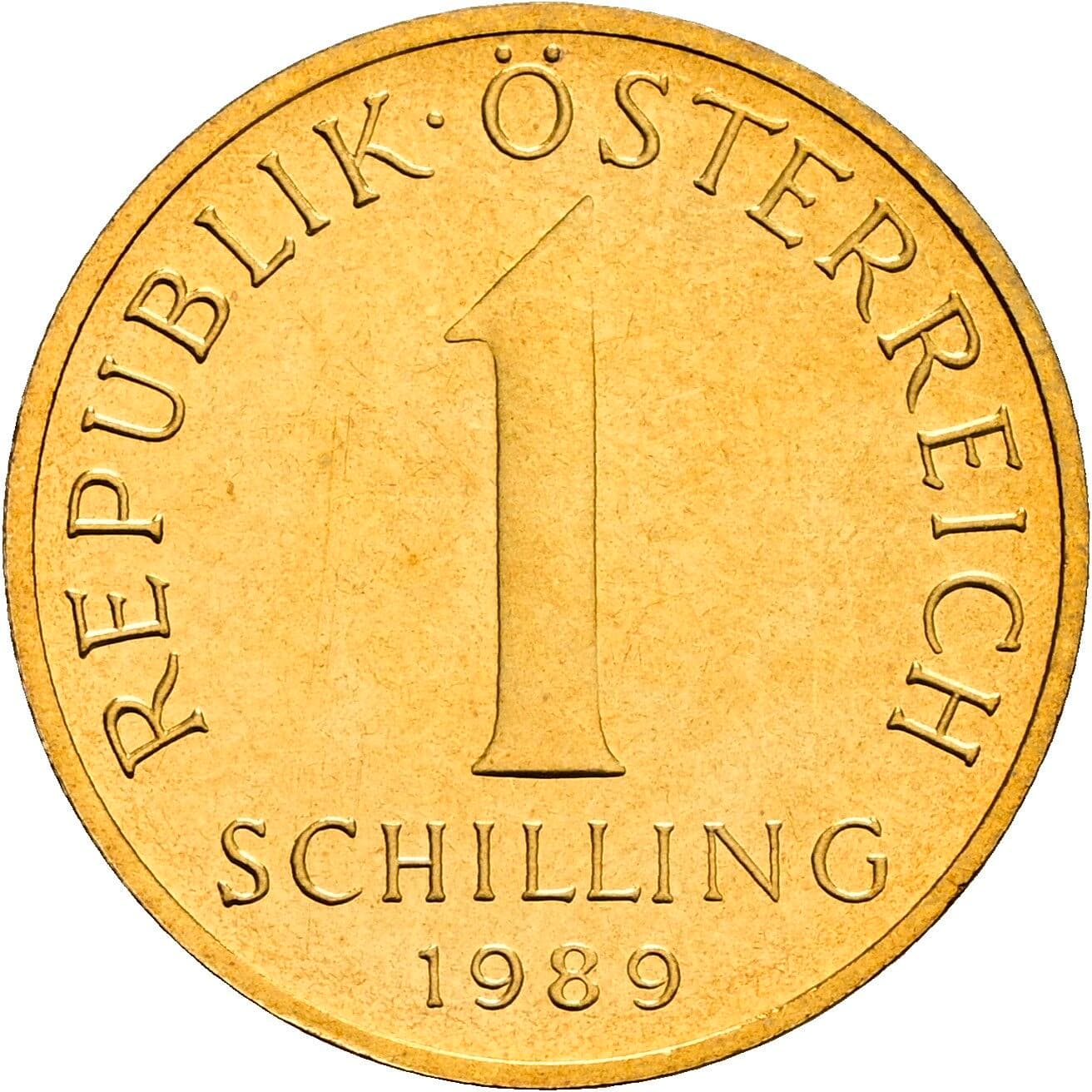 1 Schilling 1989 – Vorderseite