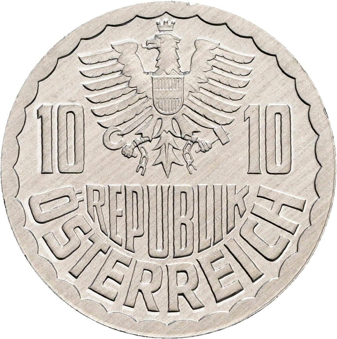 10 Groschen 1985 – Rückseite