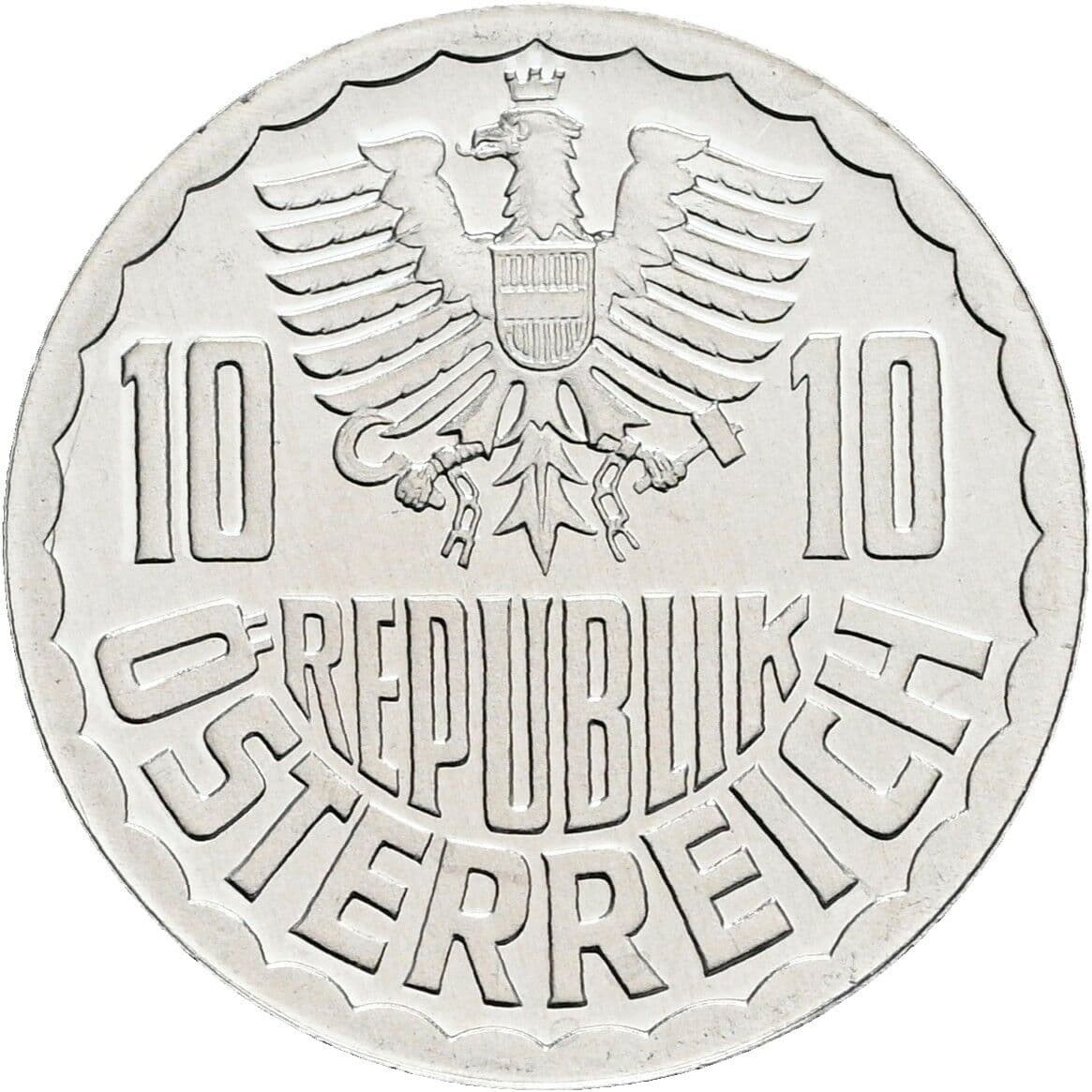 10 Groschen 1988 – Rückseite