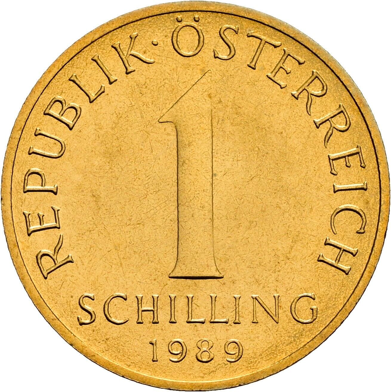 1 Schilling 1989 – Vorderseite