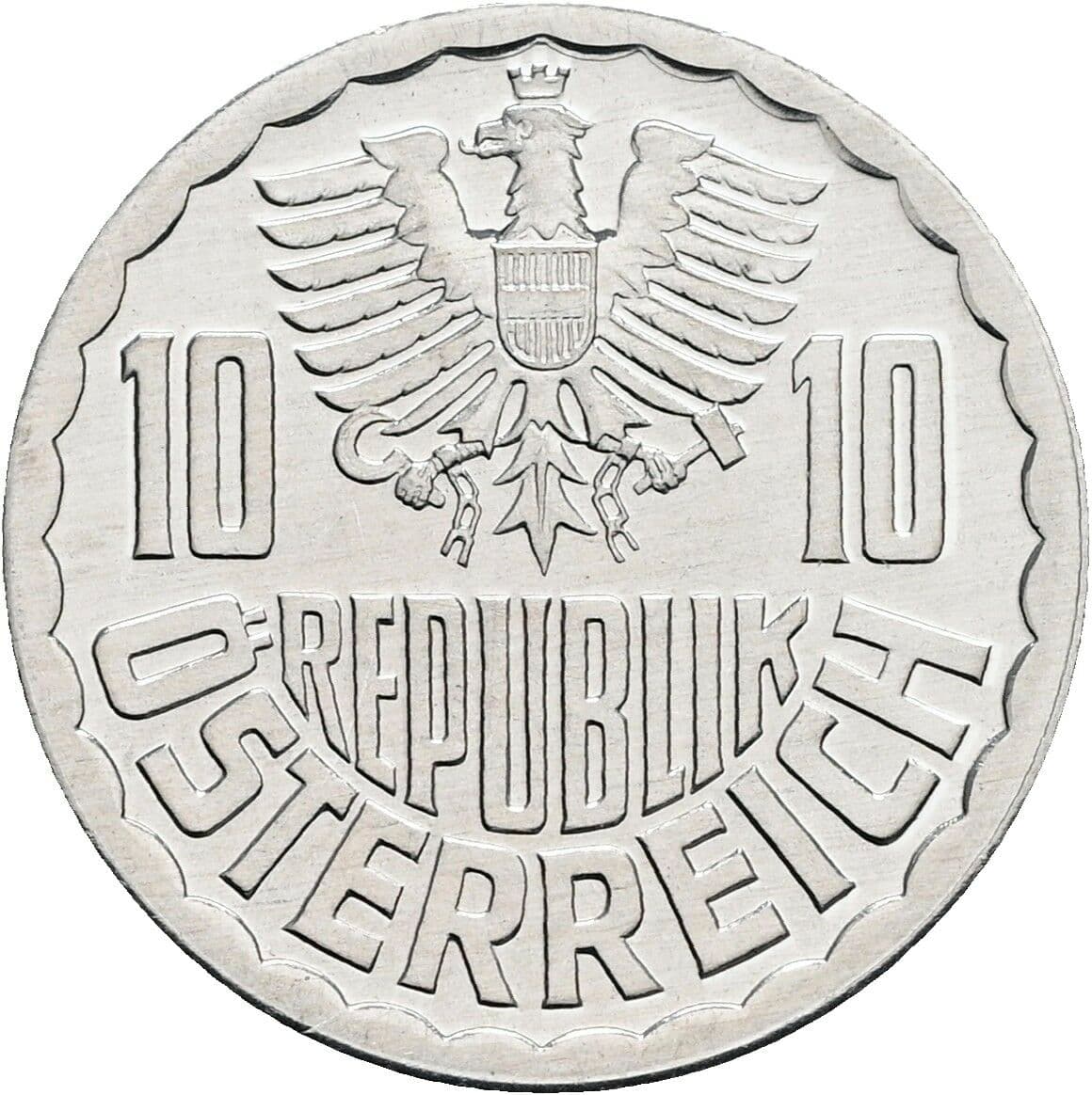 10 Groschen 1983 – Rückseite