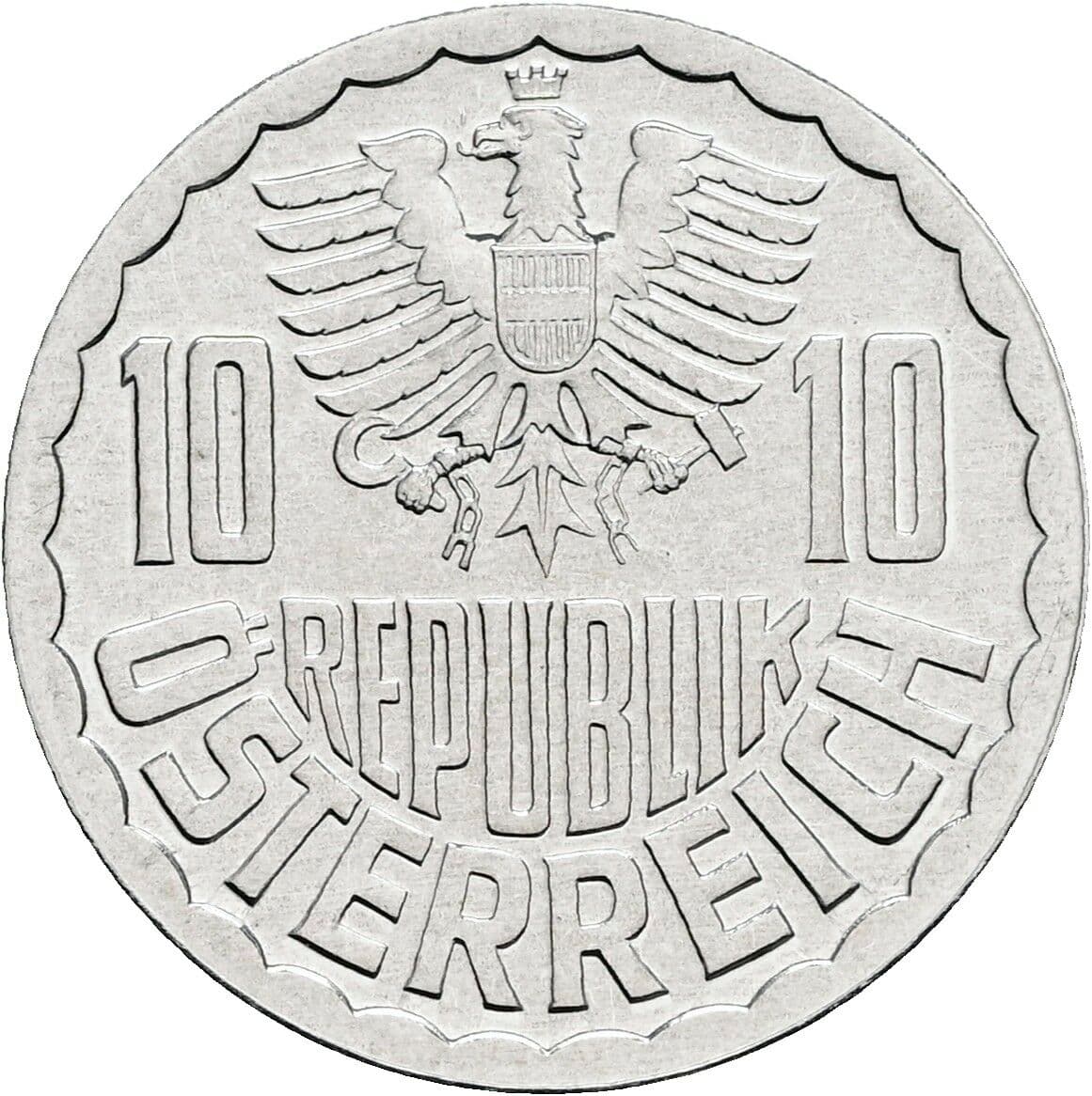 10 Groschen 1981 – Rückseite