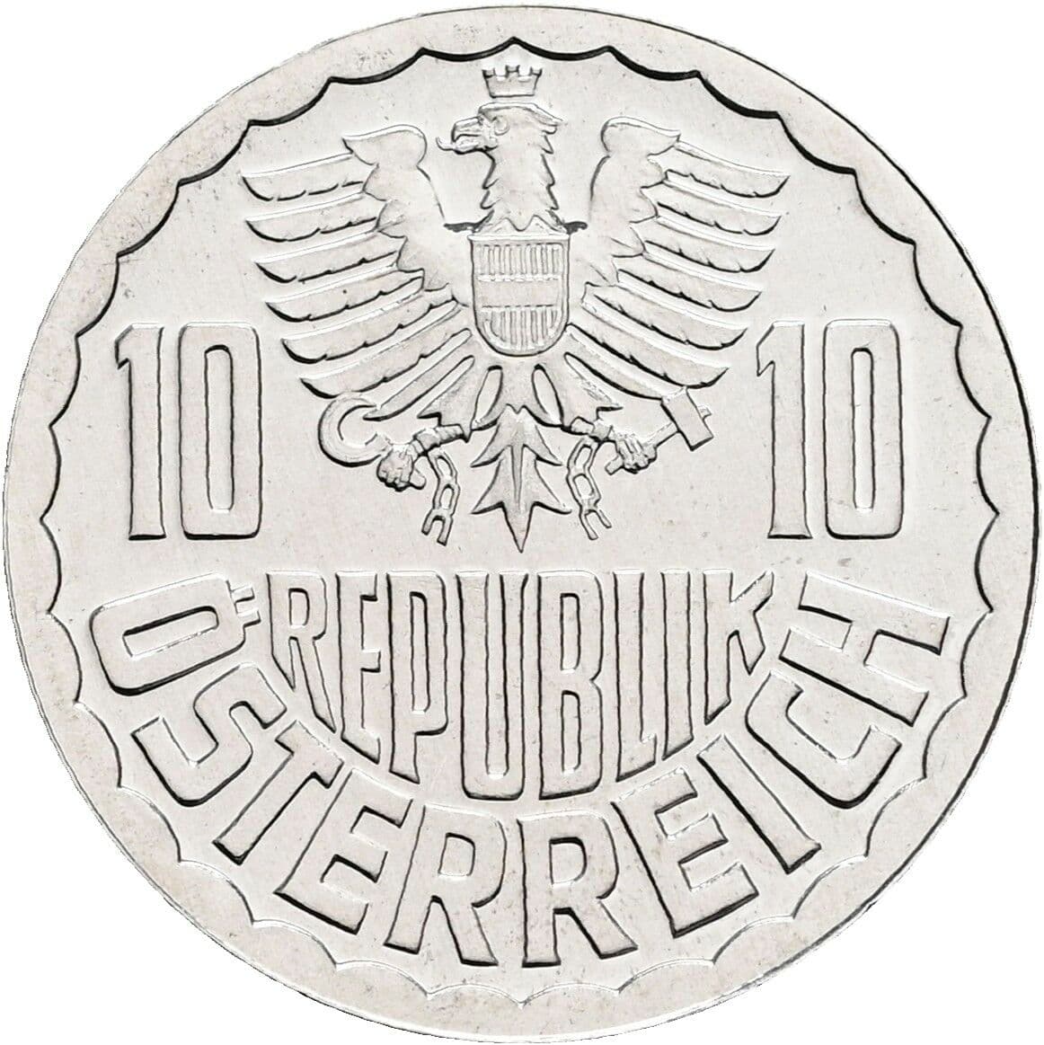 10 Groschen 1983 – Rückseite