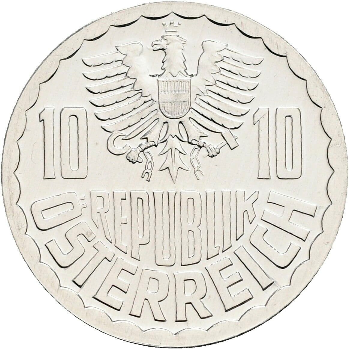10 Groschen 1981 – Rückseite