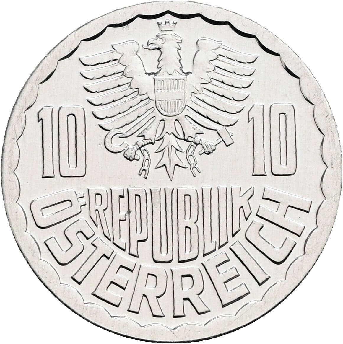 10 Groschen 1981 – Rückseite