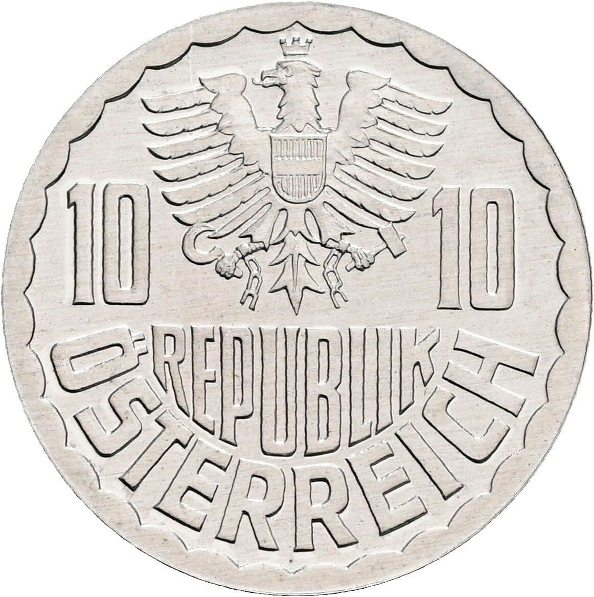 10 Groschen 1983 – Rückseite